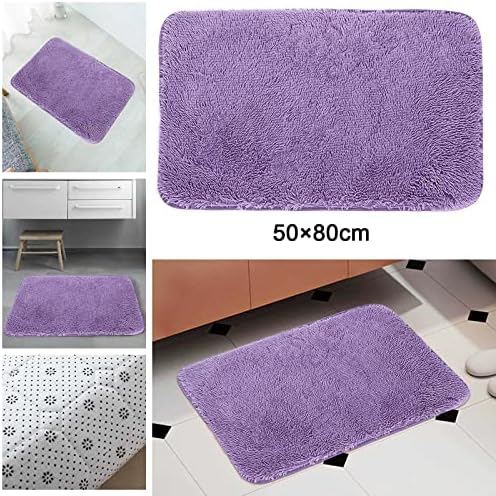 Scceatti Non-Slip Bath Mat Set 32 x 20 Purple