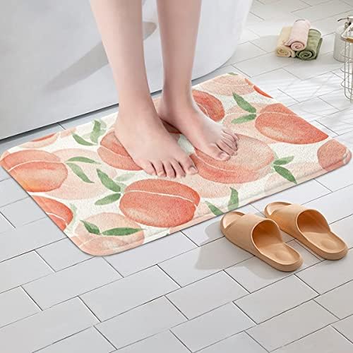 Feelyou Peach Bathroom Rug 16x24 Non-Slip