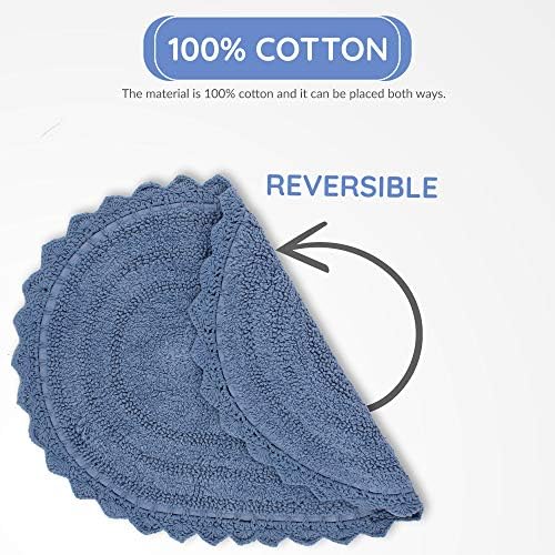 RAJRANG Reversible Bath Mat 24x17 Inches