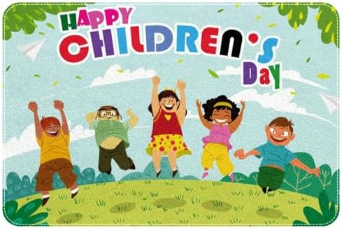RSMYX Happy Childrens Day Bath Rug 24x16