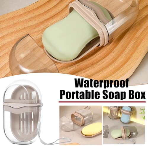 Travel Soap Case with Leakproof Lid and Shampoo Bar Holder