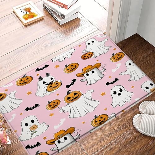 Halloween Ghost Bath Mat 16x24 Inch