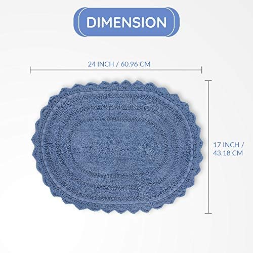 RAJRANG Reversible Bath Mat 24x17 Inches