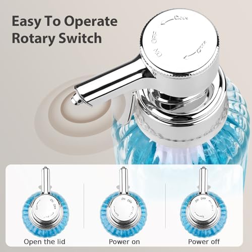 Monstake Touch Operated Soap Dispenser 16 OZ Clear Glass 1