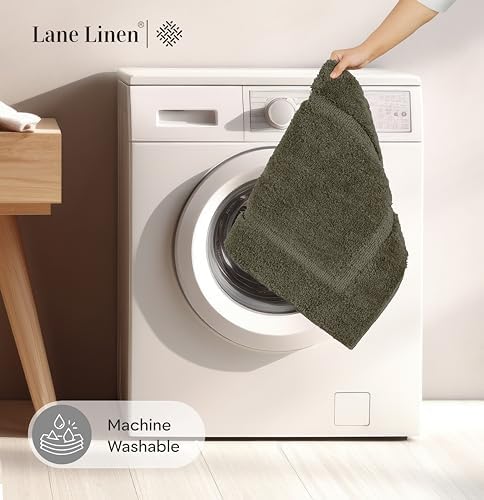 LANE LINEN 2 Piece Bath Rug Set - Non Slip Brown