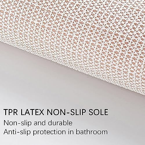 Scceatti Non-Slip Bath Mat 32x20 Soft Furry Absorbent Kitchen Rug