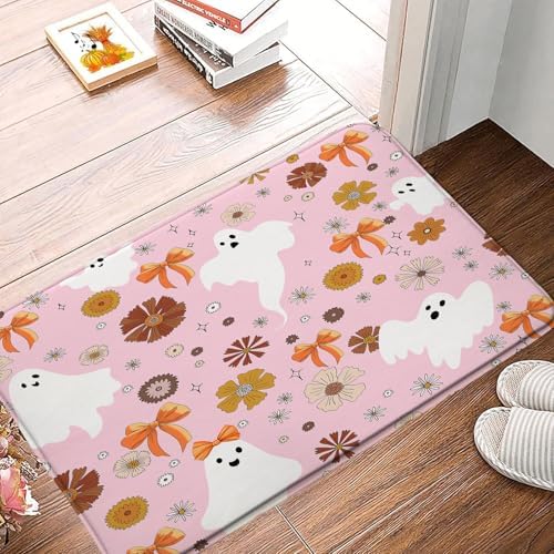 GCTNBJL Halloween Ghost Bath Mat 16x24 Inch