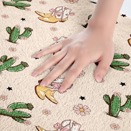 Jejeloiu Pink Western Aztec Bath Mat for Kids
