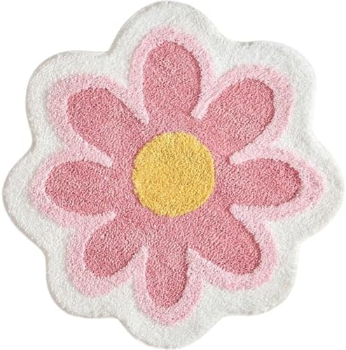 Cute Flower Design Bath Mat for Kids
