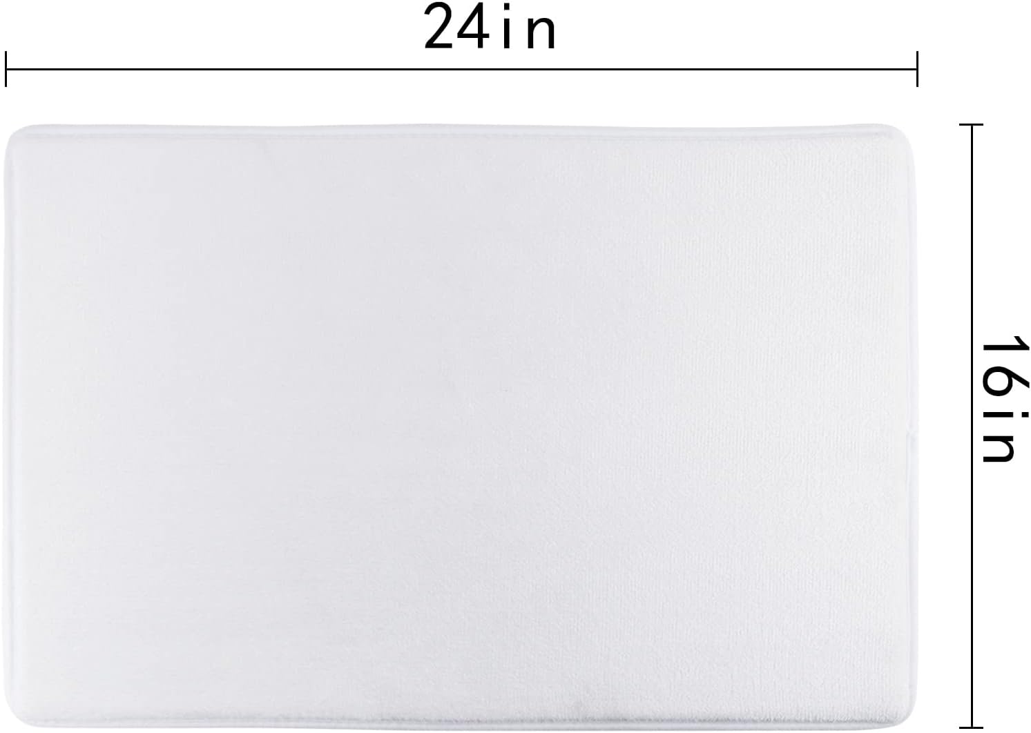 HVEST Blue Christmas Ball Bath Mat 15X23 Inches