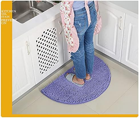 KELINFONG Bath Rug 20x14 Inch Non-Slip Microfiber Plush