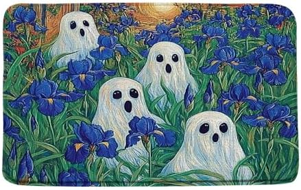 Ghost Iris Bath Mat 16x24 Inch Non-Slip