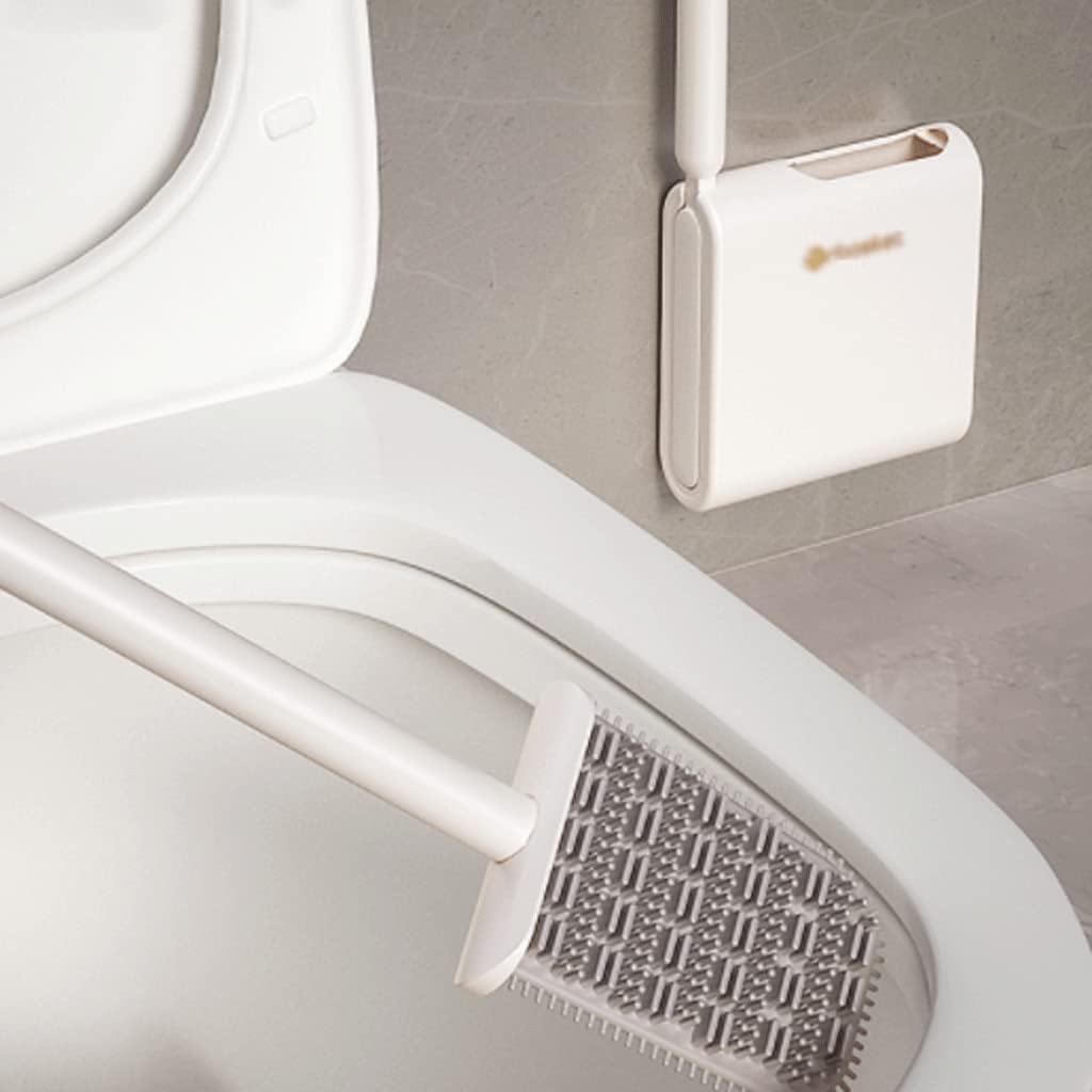 BKEKM Toilet Brush with Holder and Small Cleaning Brush Set