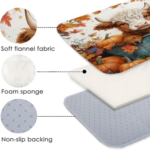 Highland Cow Bath Mat - Non-Slip Bathroom Rug