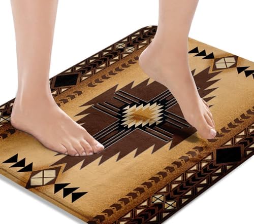Britimes Bath Mat 16x24 Inches Non-Slip Microfiber Rugs