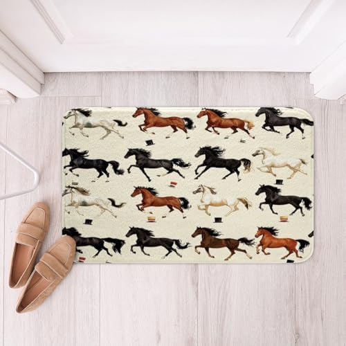 Feelyou 16x24 Inch Galloping Horse Bath Rug