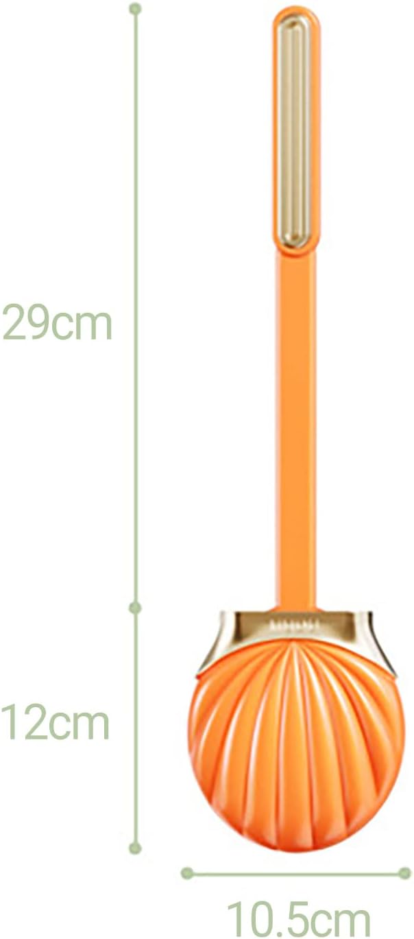 VEAREAR Shell Shaped Toilet Bowl Brush with Holder 1
