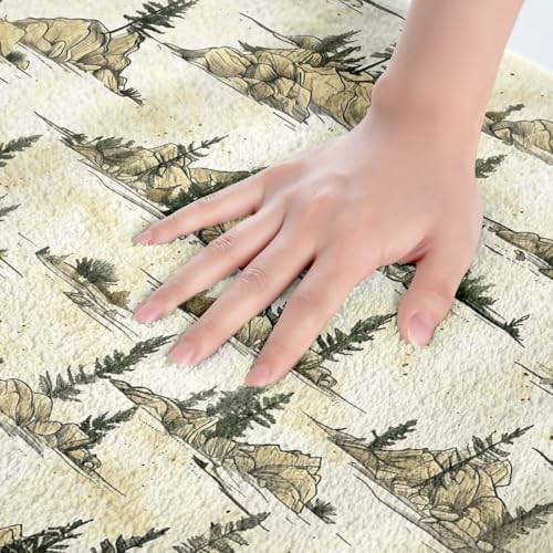 Feelyou Western Decor Bath Rug 16x24 Grunge Style