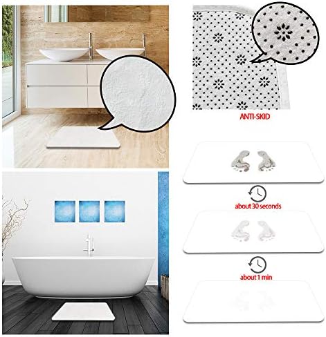 BOYIAN 16x24 Inch Rustic Wooden Bath Mat Non Slip