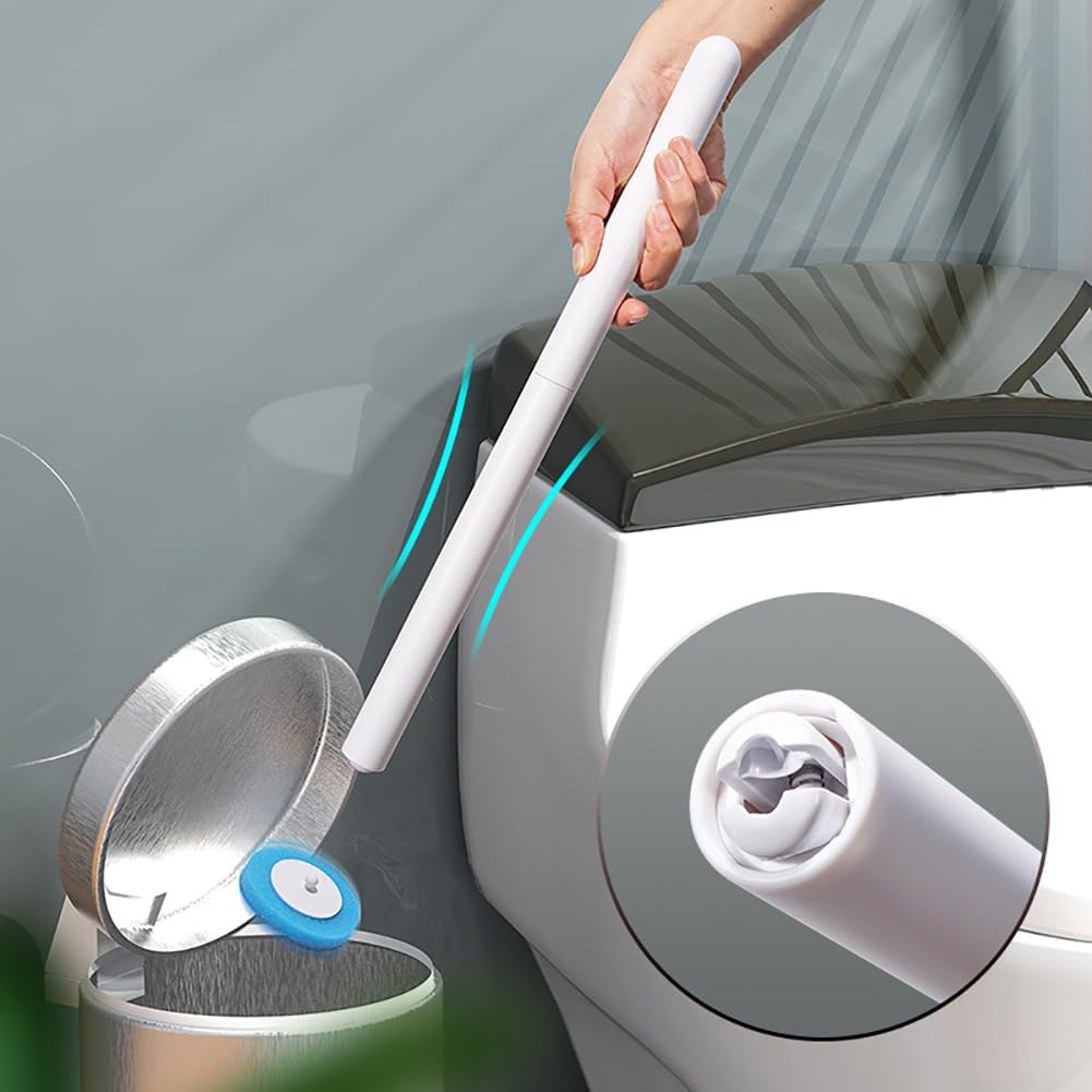 WYYHAA Toilet Brush Kit with 32 Refill Heads 1