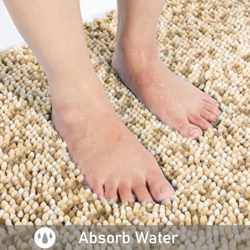 Yimobra Bath Mats Non Slip 28x175 Ultra Soft Chenille Rugs