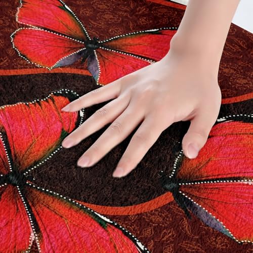 Feelyou Butterfly Bath Rug 20x32 Kids Friendly
