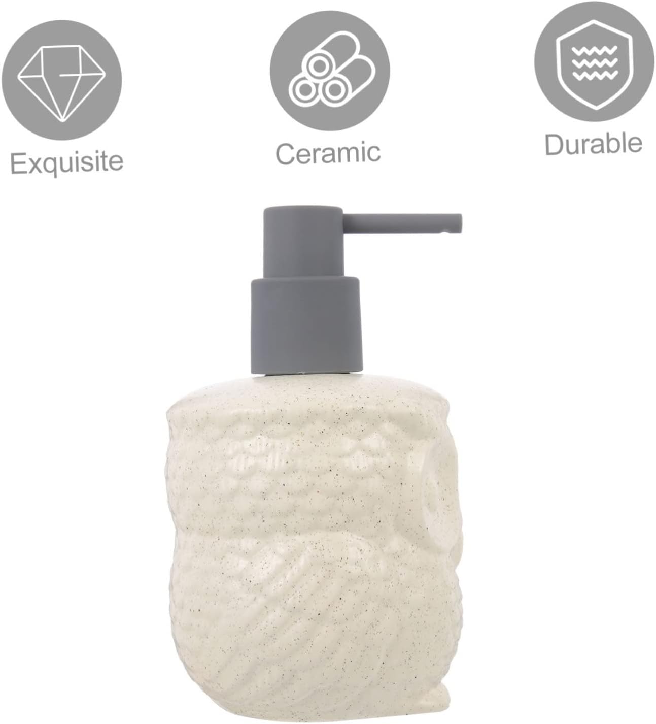 Owl Shape Ceramic Lotion Dispenser Pump Set