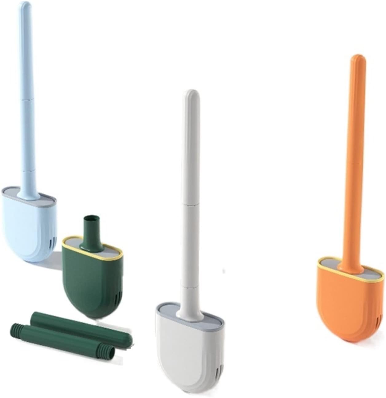 TWENOW Toilet Brush Wall-Mounted with Detachable Handle