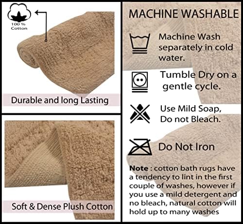 Home Weavers Classy Bathmat 17x24 Cotton Rug Set