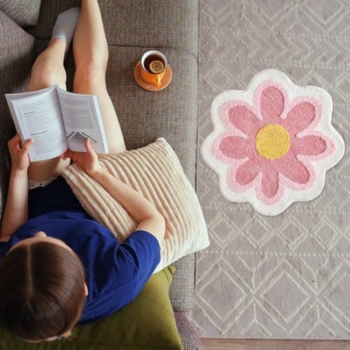 Cute Flower Design Bath Mat for Kids