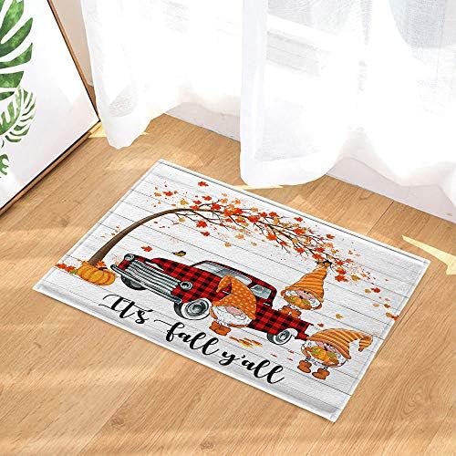 NYMB Fall Funny Gnome Bath Rug 157x236in