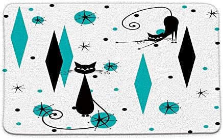 GCTNBJL Mid Century Modern Bath Mat Design