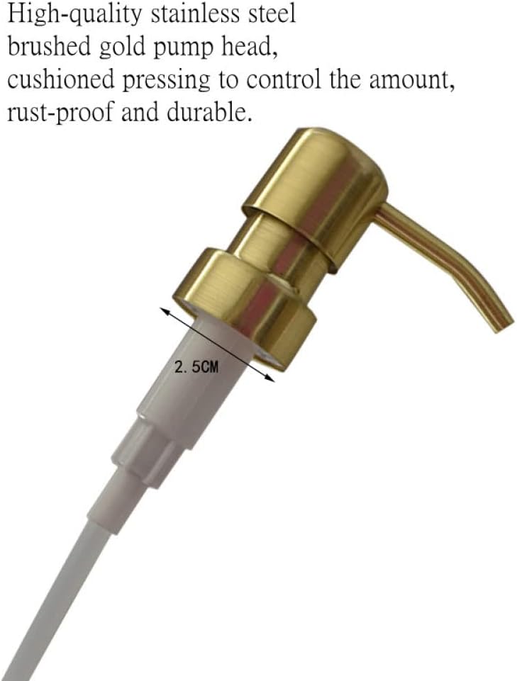 SAFWE Liquid Soap Dispenser with Ice Crack Ceramics and Antique Gold Pump