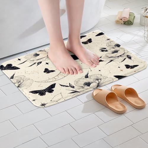 Feelyou Butterfly Bath Rug 16x24 Inch 1