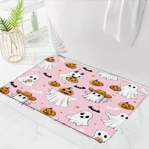 Halloween Ghost Bath Mat 16x24 Inch