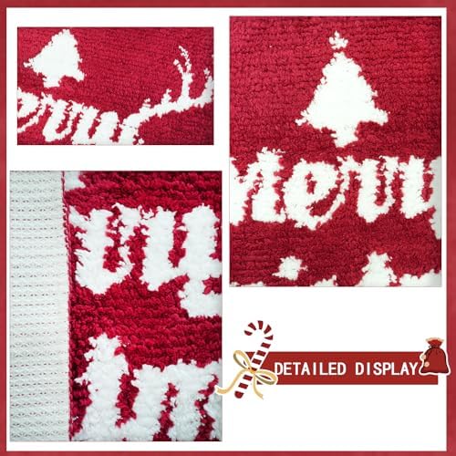 BOANKODU Christmas Bath Mat 20x32 Inches
