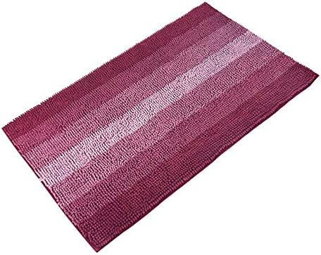COSY HOMEER Fuchsia Bath Rug 44x26 Inch Non-Slip 1