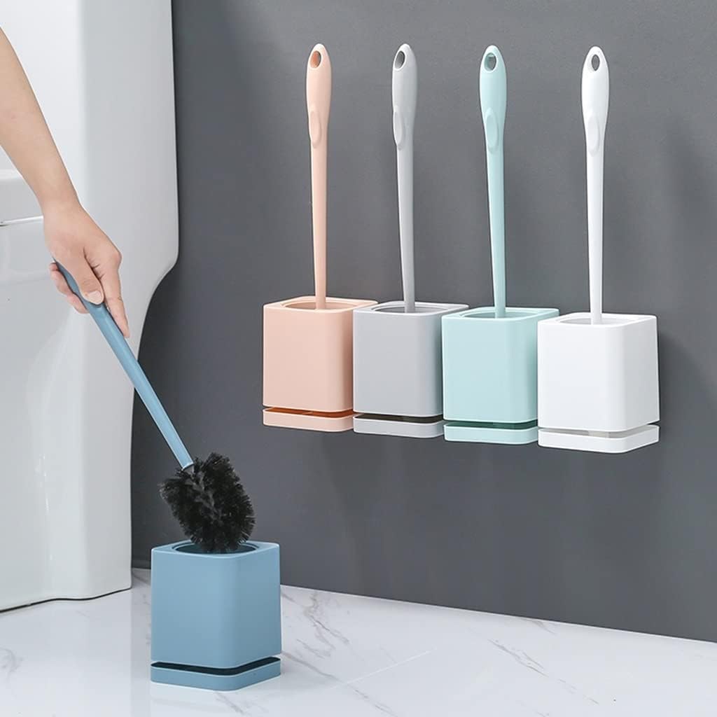 KOOFUR Toilet Brush Holder with Base and Long Handle