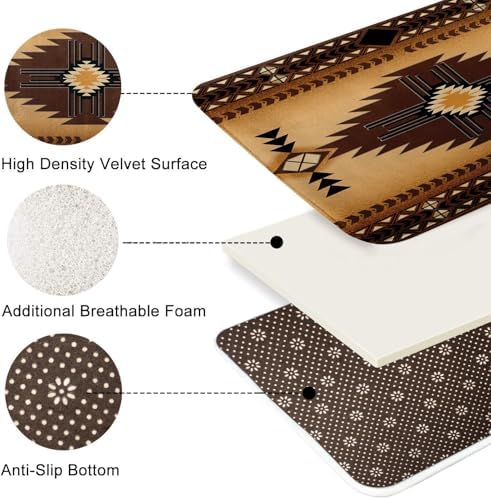 Britimes Bath Mat 16x24 Inches Non-Slip Microfiber Rugs