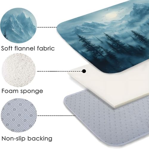 MZYZAF Misty Forest Bath Mat 16x24 Inch