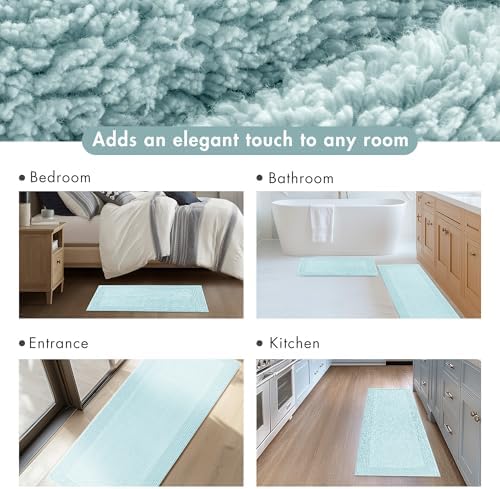 Madison Park Splendor Reversible Cotton Bath Rug - 3000 GSM Luxury Plush 24x72
