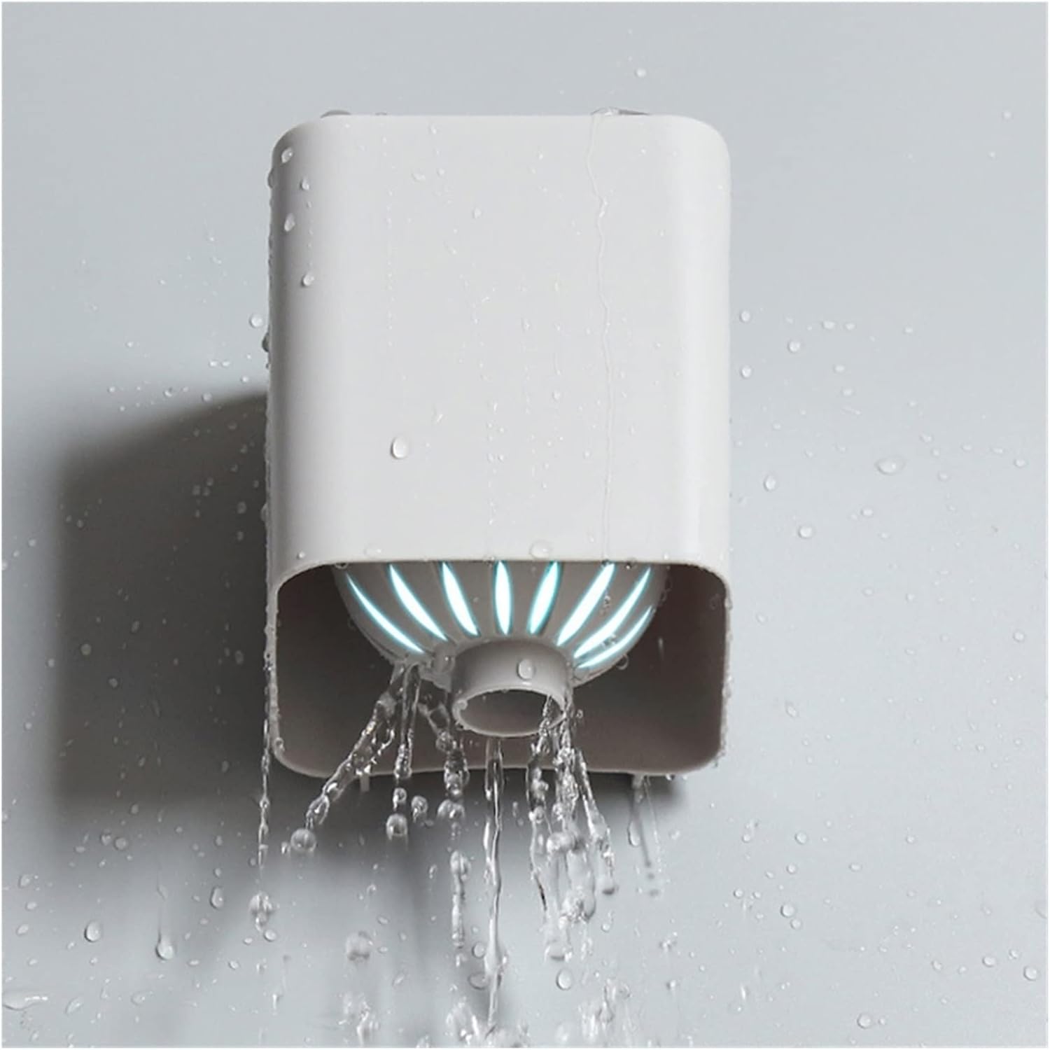 Toilet Brush with Base Wall-Mounted Light Grey
