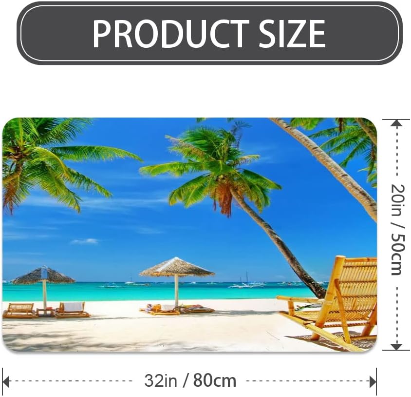 SHENWSAN Diatomaceous Earth Bath Mat Fast Drying Non-Slip 50cm80cm