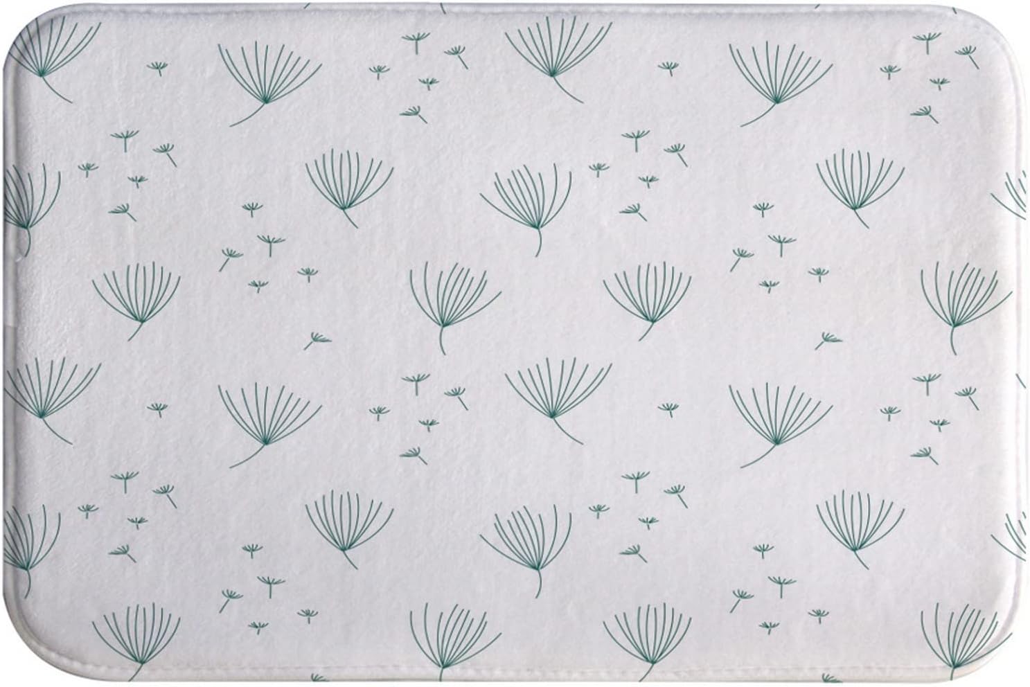 AMonamour Bath Mat with Dandelion Fluff Design