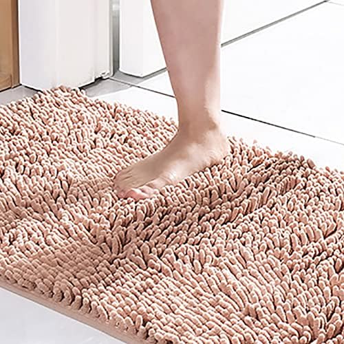 Scceatti Non Slip Bath Mat - Soft Furry Absorbent Kitchen Rug