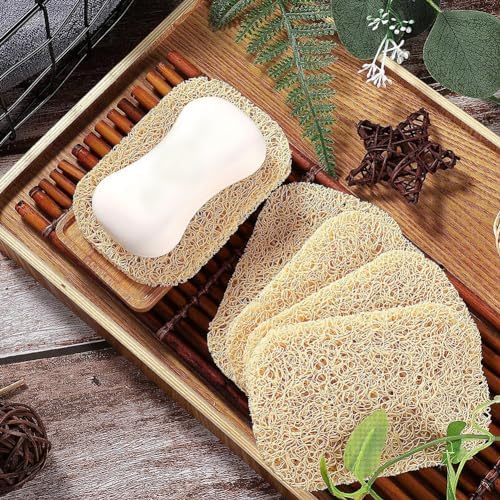 GSHLLO 4 Pcs Non Slip Soap Saver Tray for Bathroom Shower Kitchen