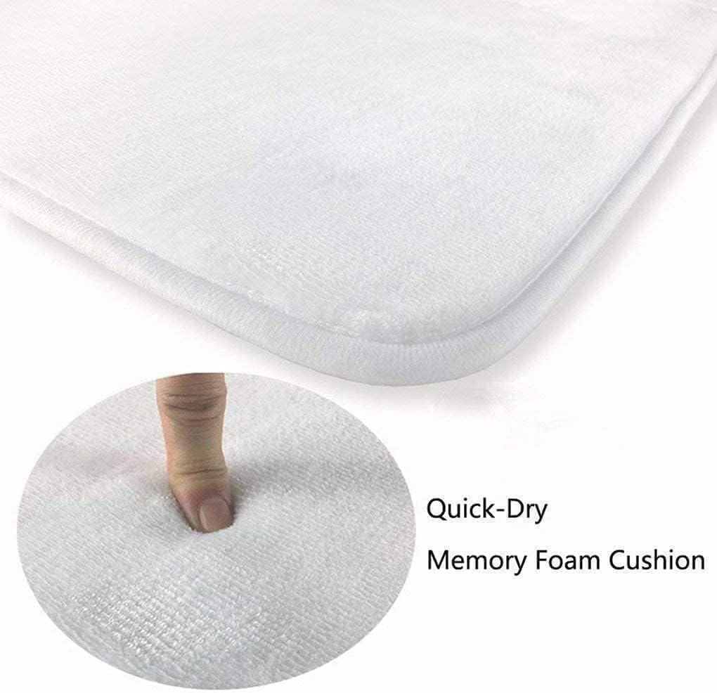 VeiVian Farmhouse Bath Mat 16X24IN Soft Non-Slip