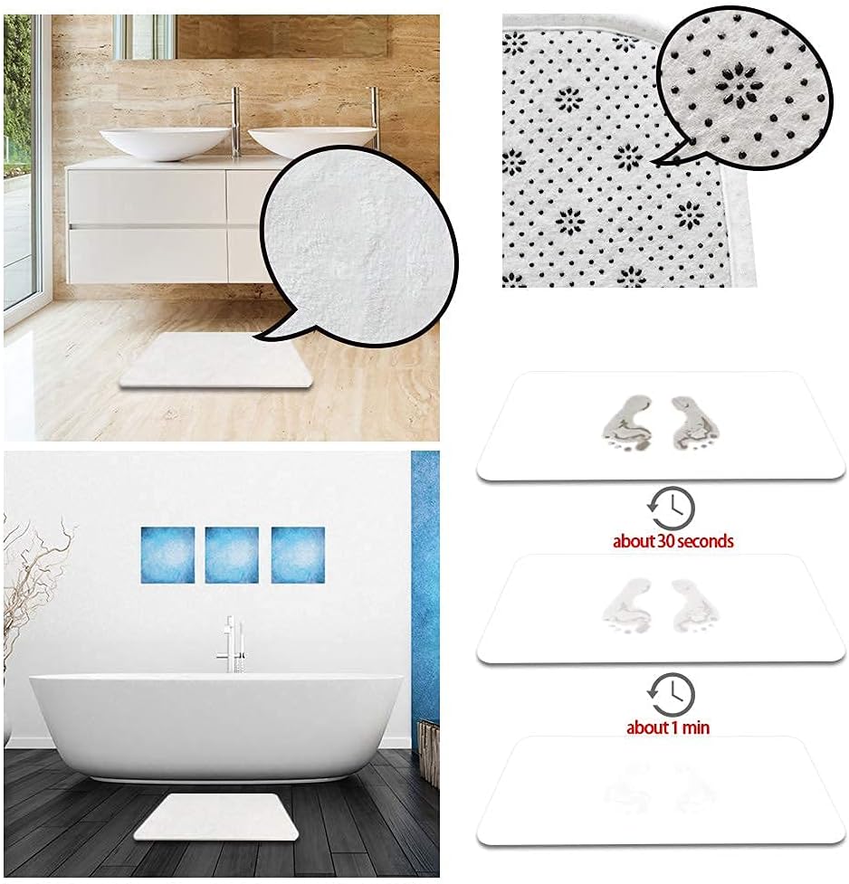 GCTNBJL Windmill Farmhouse Bath Mat 20x31 Inch