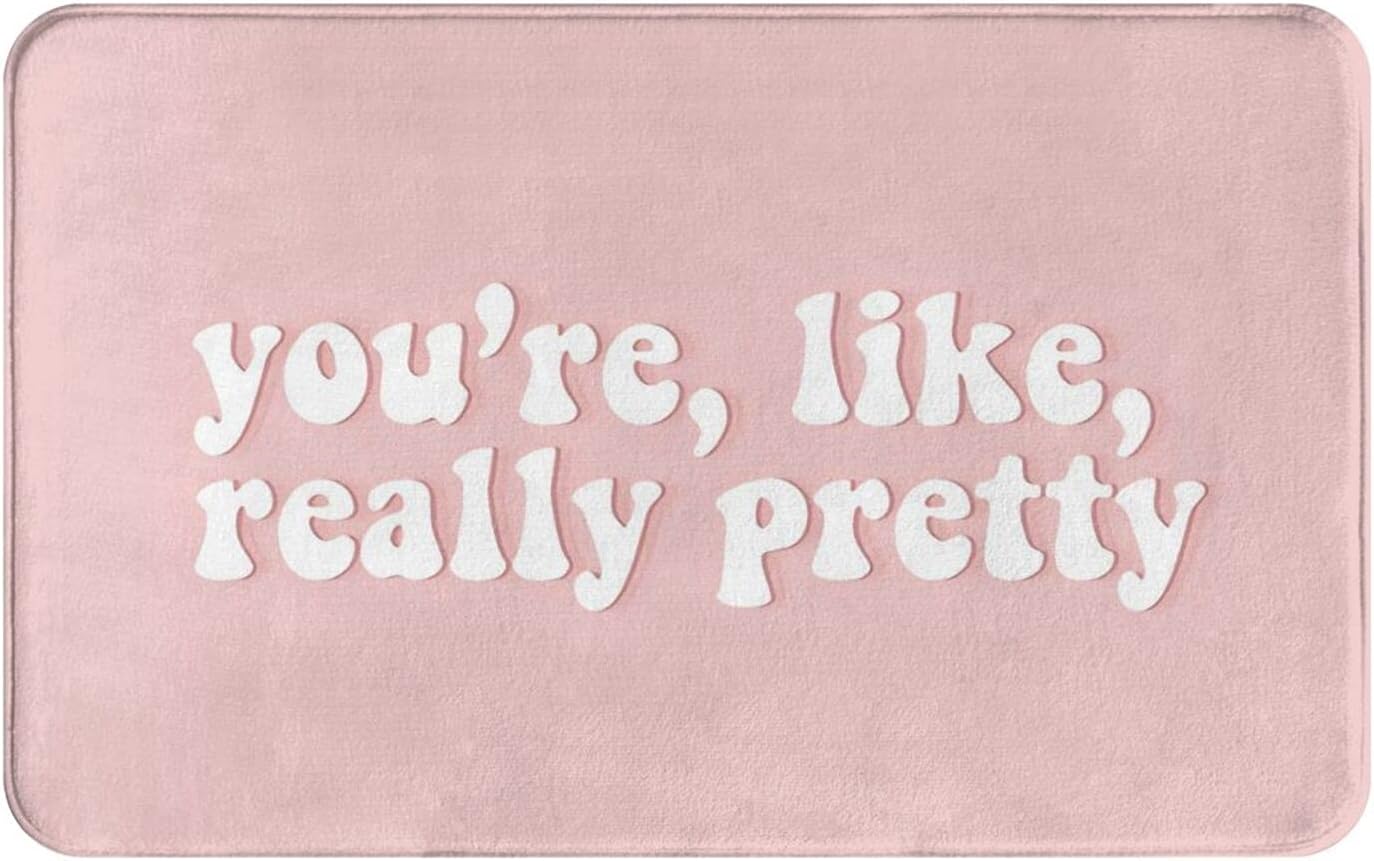 PuseTaer Youre Funny Pink Mean Girls Bath Mat 30x18 Non Slip