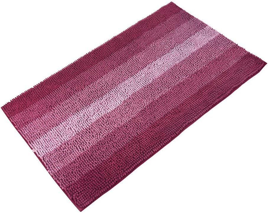 COSY HOMEER Fuchsia Bath Rug 44x26 Inch Non-Slip 1